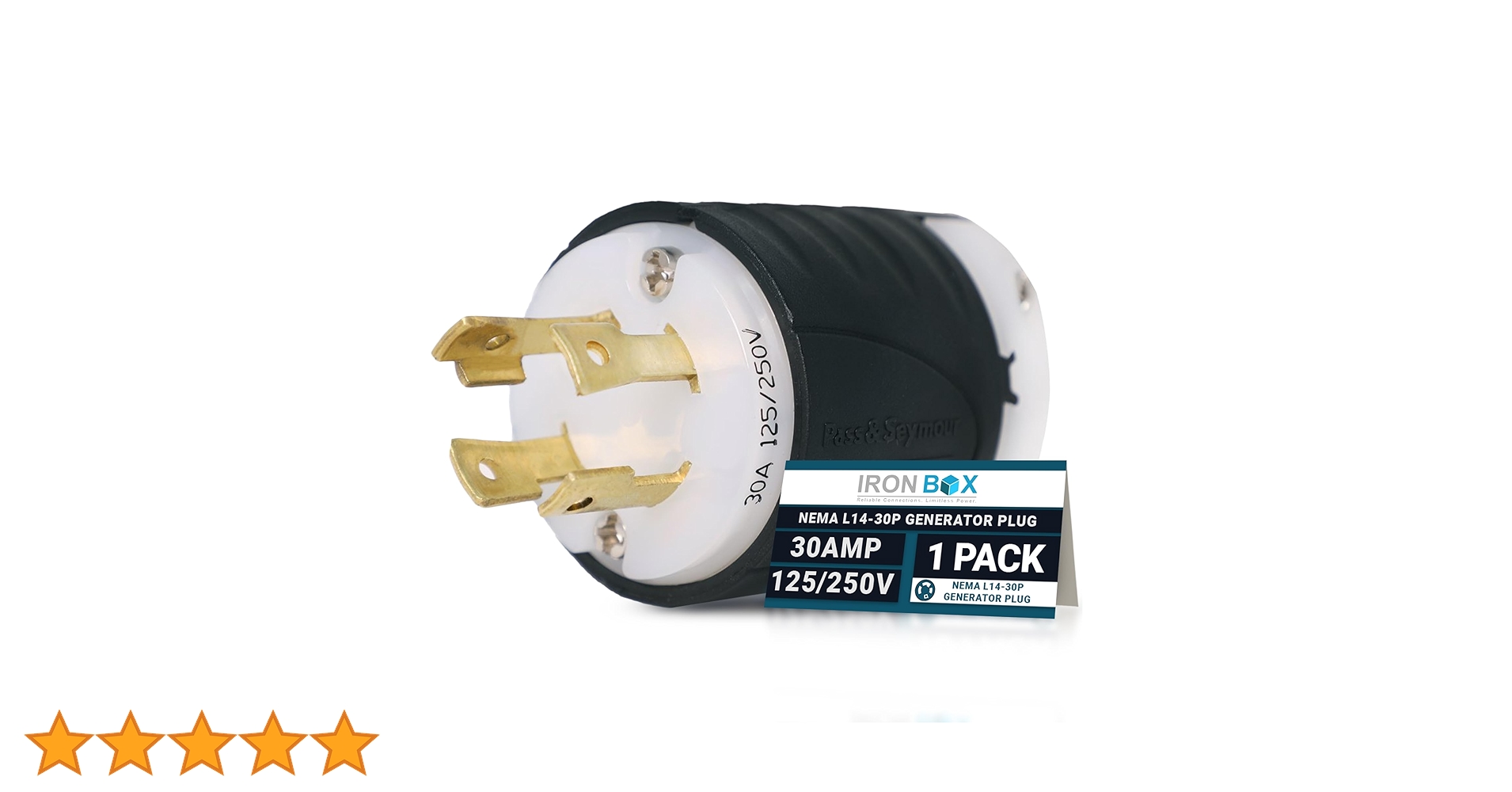 るえの Saihisday NEMA L14-30R 30 Amp Locking Connector, 125/250V 4